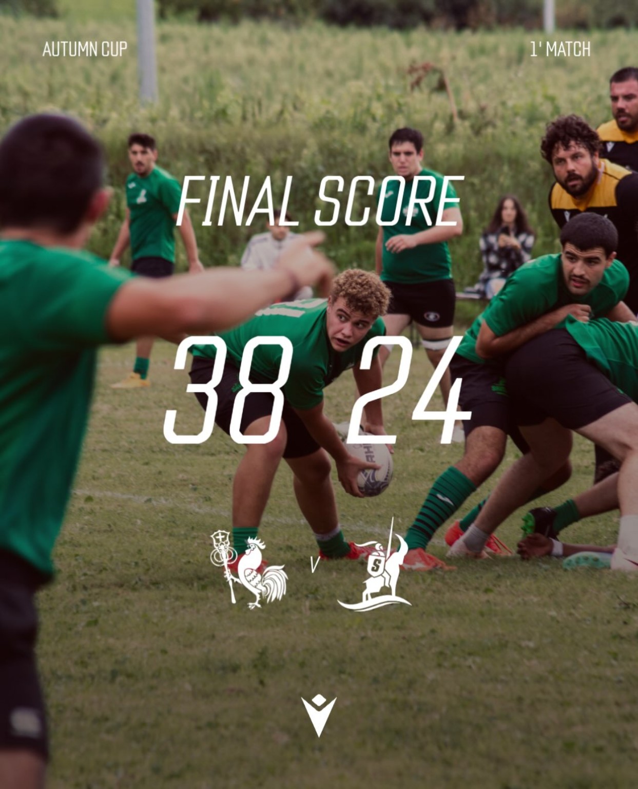 Risultato finale: Romagna RFC 38 - 24 Saviors Social Rugby — 1ᵃ partita Autumn Cup