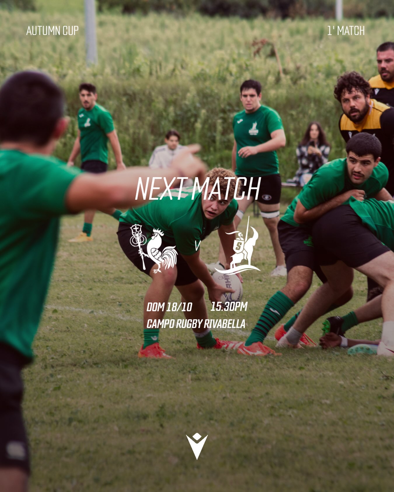 Romagna RFC vs Saviors Social Rugby — 1ᵃ partita Autumn Cup (Trofeo Foglia 150cc), domenica 18 ottobre alle 15:30 al Campo Rugby Rivabella